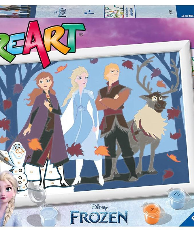 Ravensburger Creart Painting Numbers Frozen Colored Frame