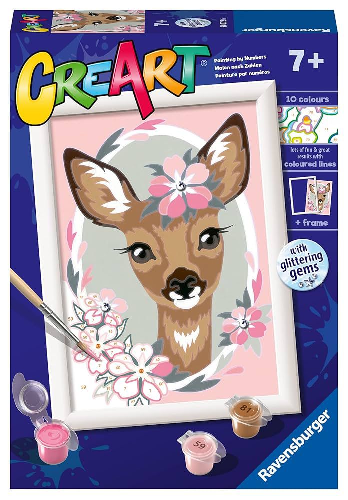 Ravensburger Creart Painting Numbers Colored Frame