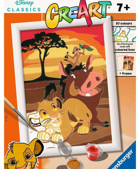 Ravensburger Creart Painting Numbers Colored Frame