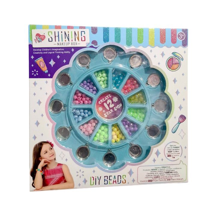 Shining Makeup Box  DIY Beads Create 12 Star Signs