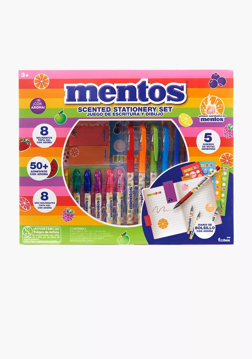 Mentos Scented Stationery Set 8 Mini Scented Gel Pens