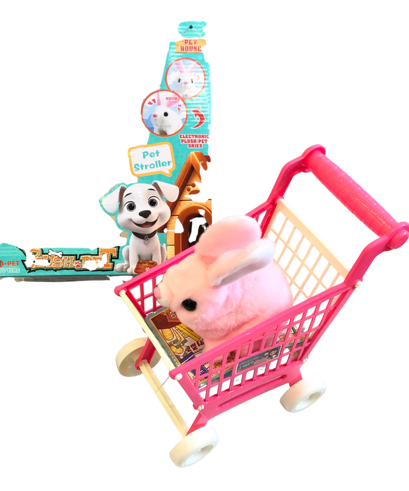 Plush Pet Pet Stroller Set