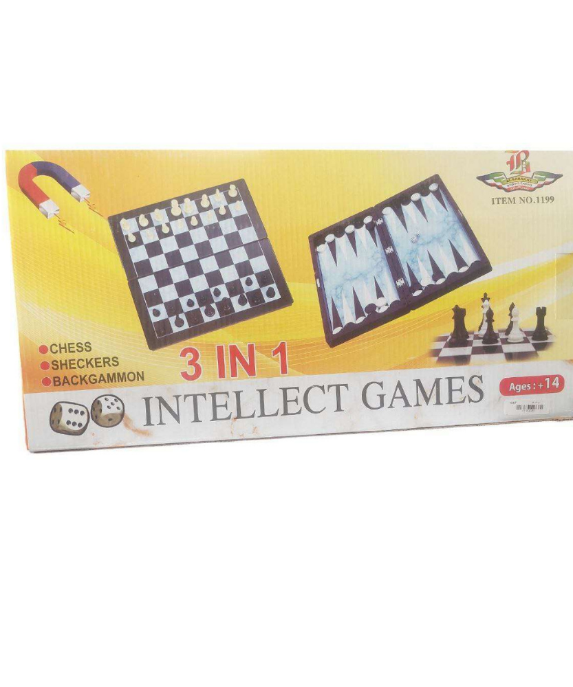 Intellect Games 3 in 1 (Chess-Sheckers-Backgammon)