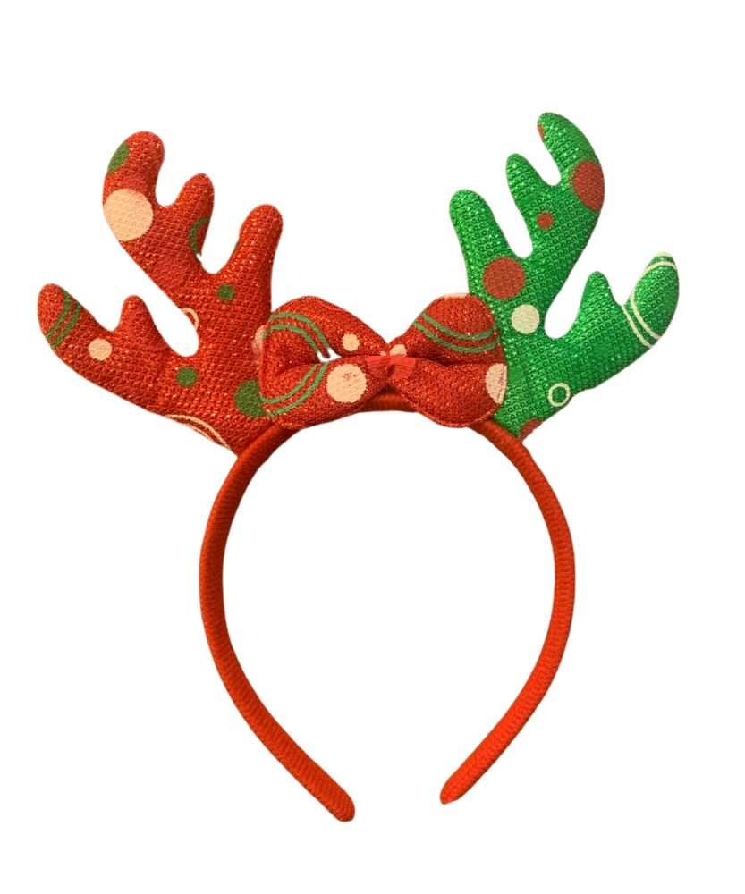 Festive Reindeer Antler Headband (1 Pack)