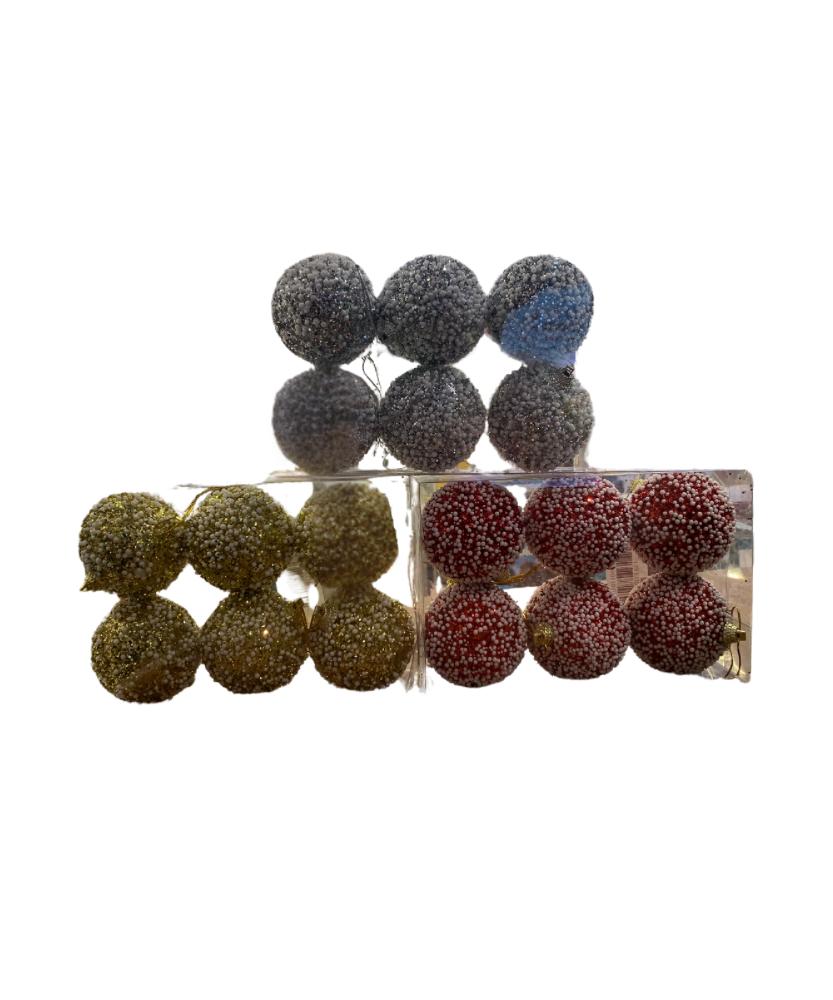 Christmas Tree Decoration 6 In 1 With Glitter