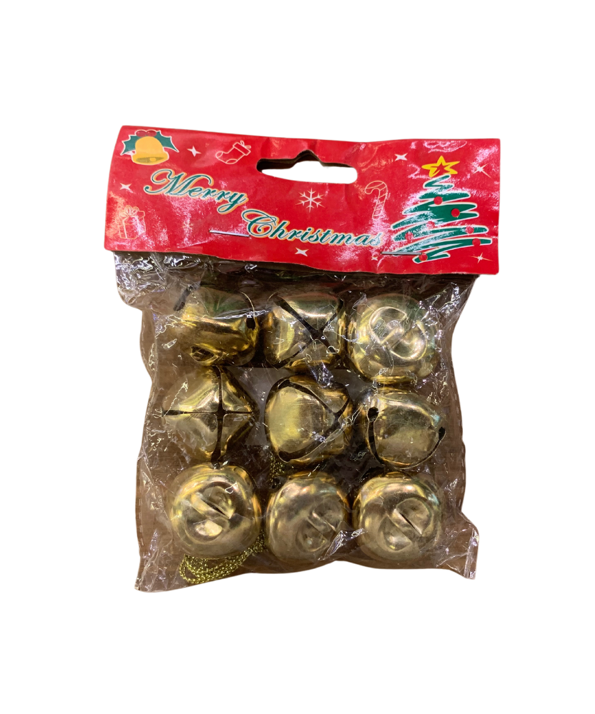 Christmas Gold Bells Tree Decoration 9 In 1