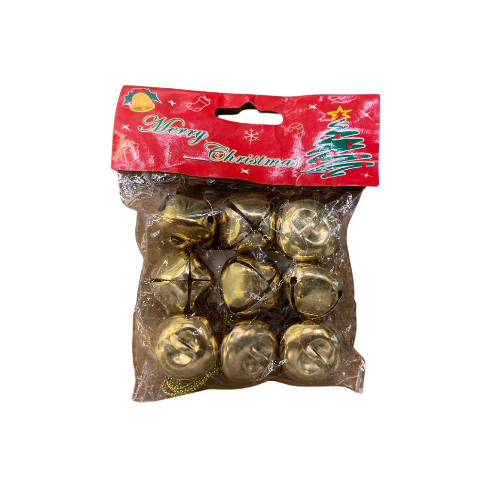 Christmas Gold Bells Tree Decoration 9 In 1