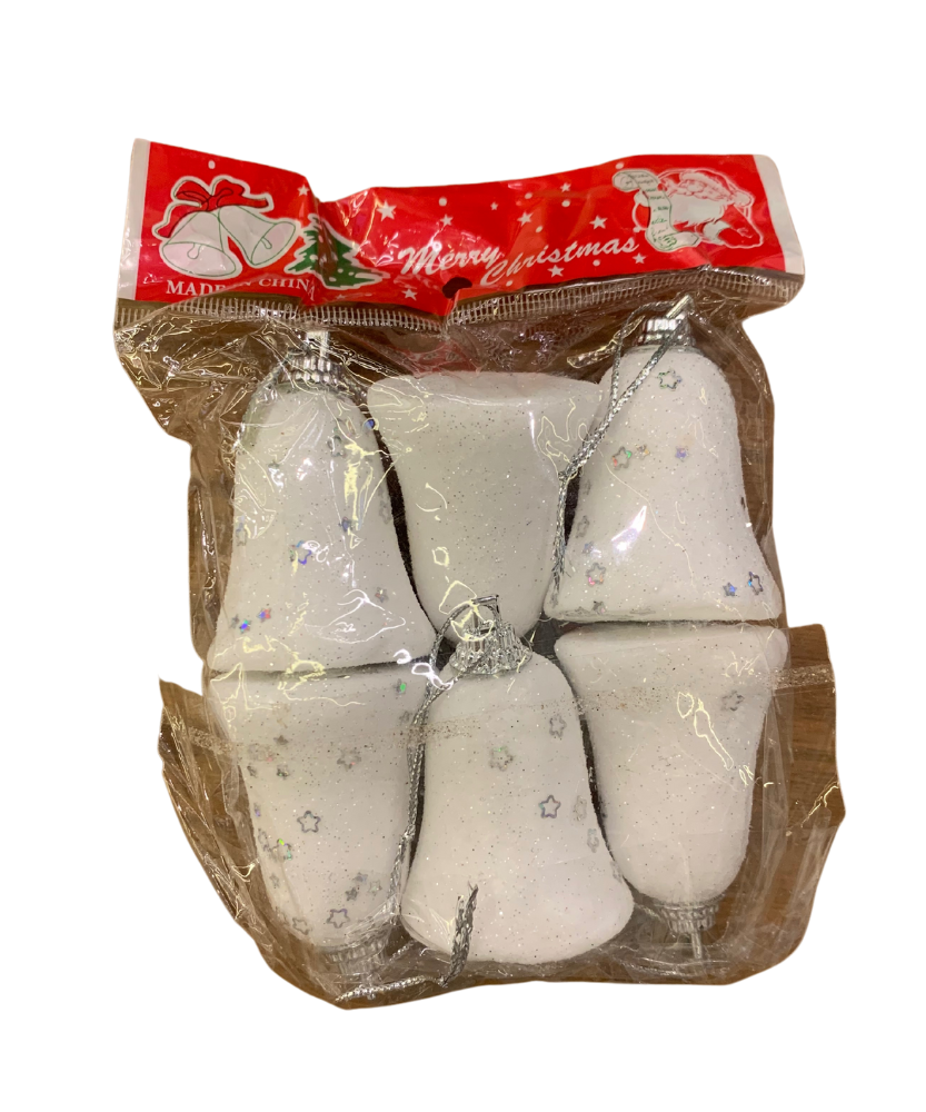 Christmas White Bells Tree Decoration
