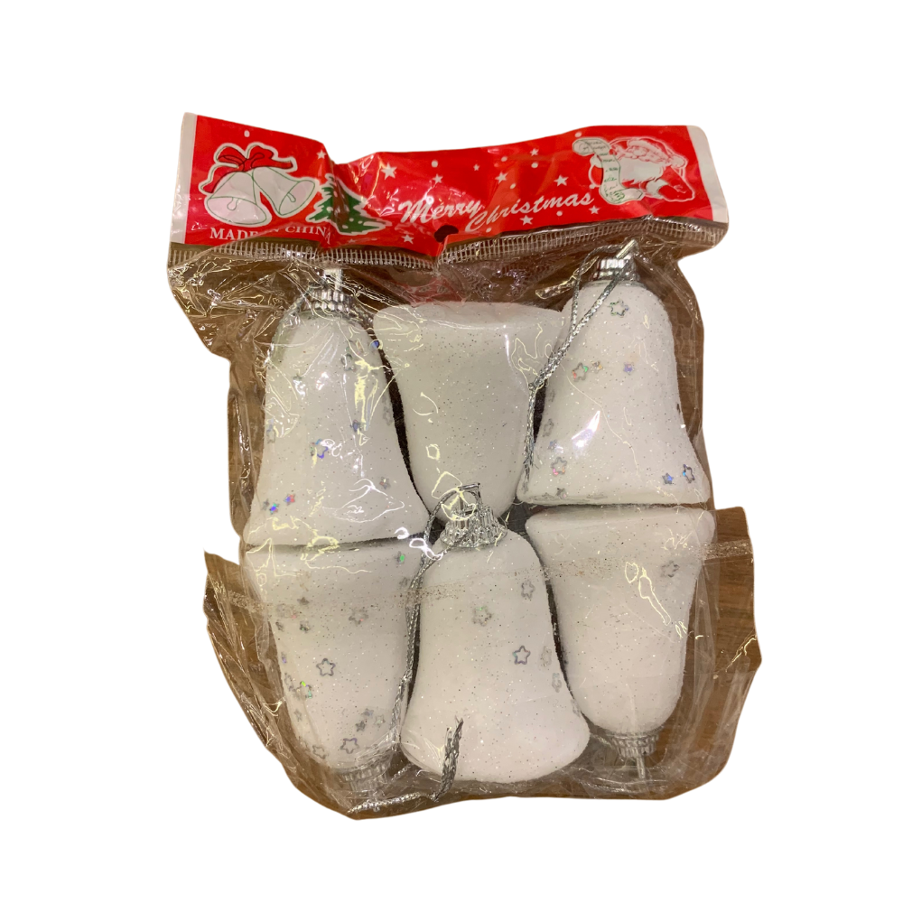 Christmas White Bells Tree Decoration