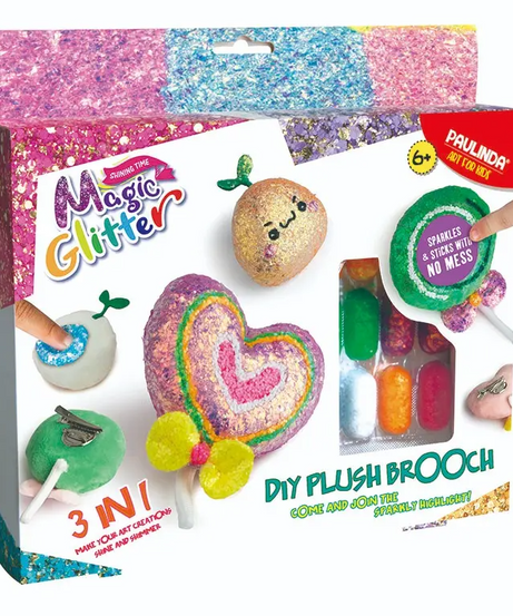 Magic Glitter DIY Plush Brooch Kit