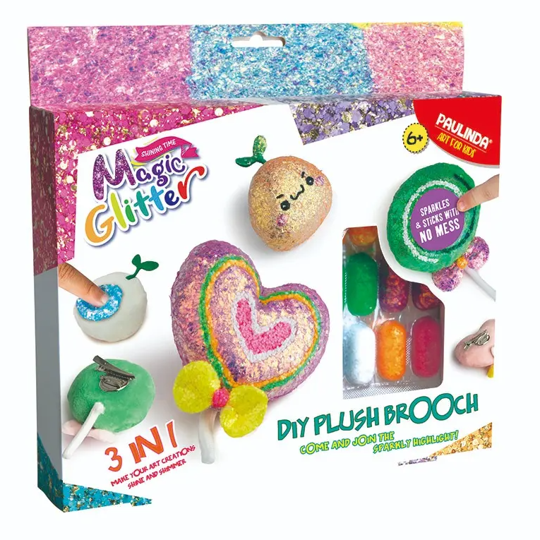 Magic Glitter DIY Plush Brooch Kit