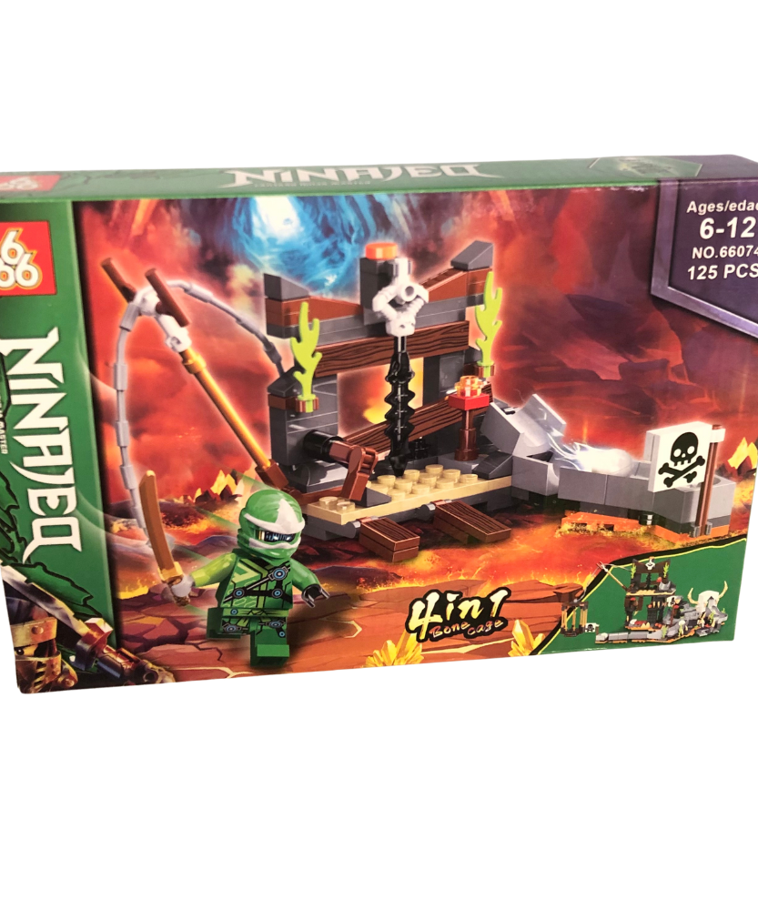 NINJAO Fantasy Ninja Master 4-in-1 Bone Cage Building Set NO.66074