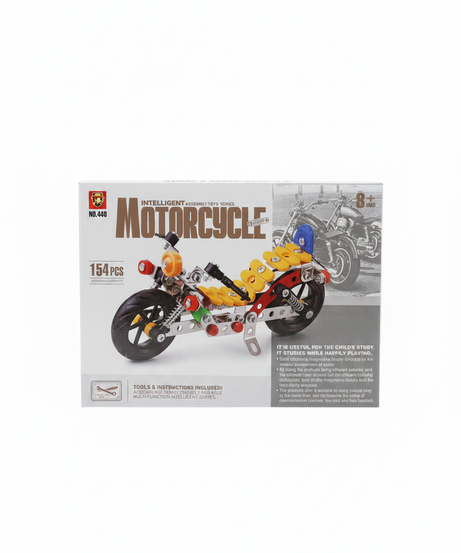 Intelligent Assembly Toys Series: Motorcycle Building Kit (No. 440)
