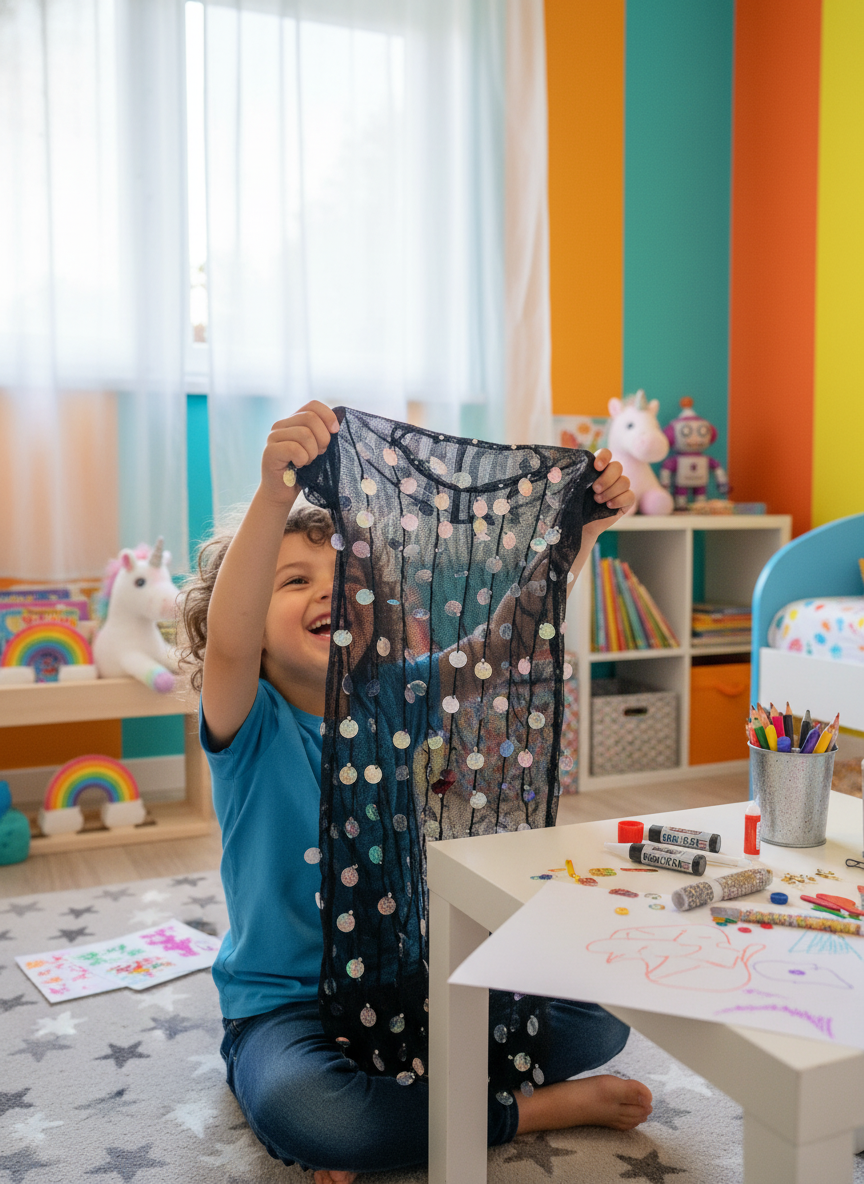 Iridescent Sequin Sparkle Top Costume