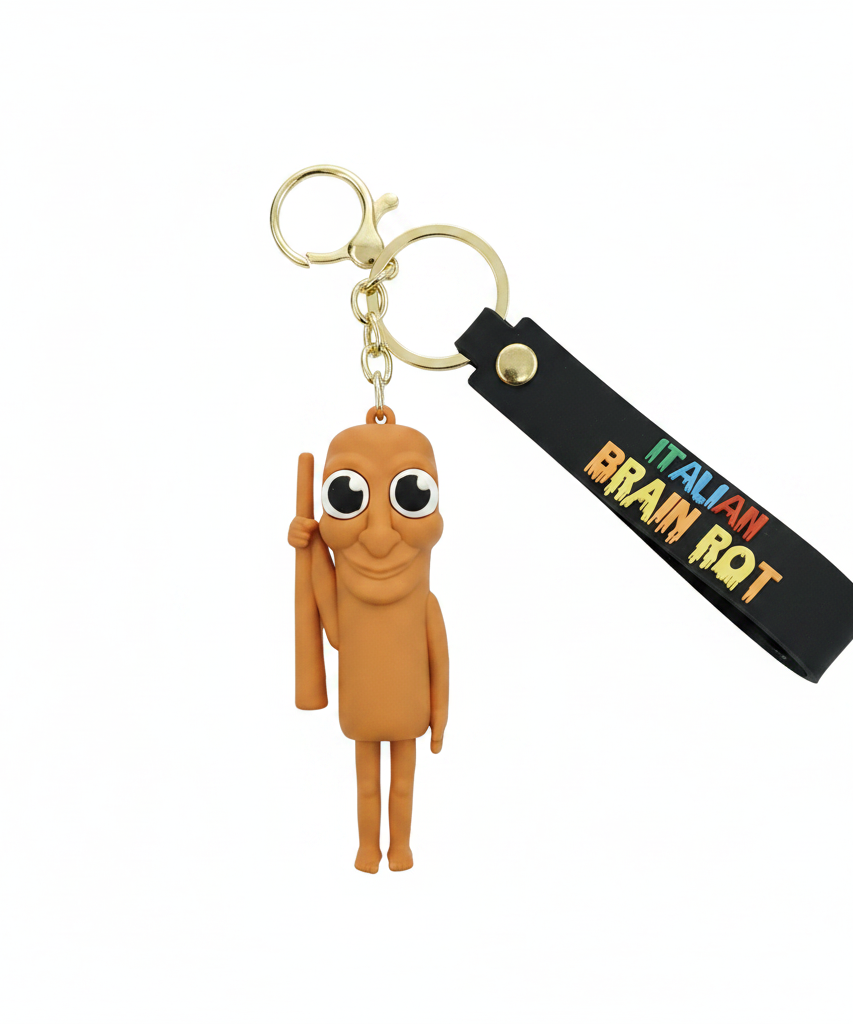 TUNG TUNG SAHUR-Brain Characten Keychain