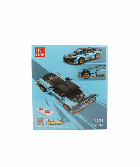 JIE STAR Corvette Racing Car Building Block Set with Power Functions