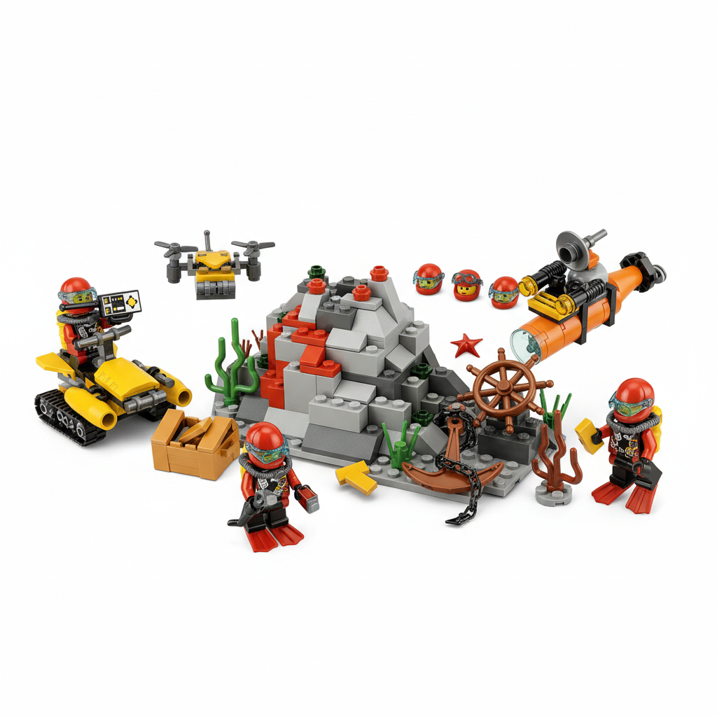 JIE STAR Polar Explorers: Ocean Exploration Adventure Building Set