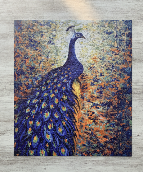 Jigsaw Puzzle - Impressionistic Peacock