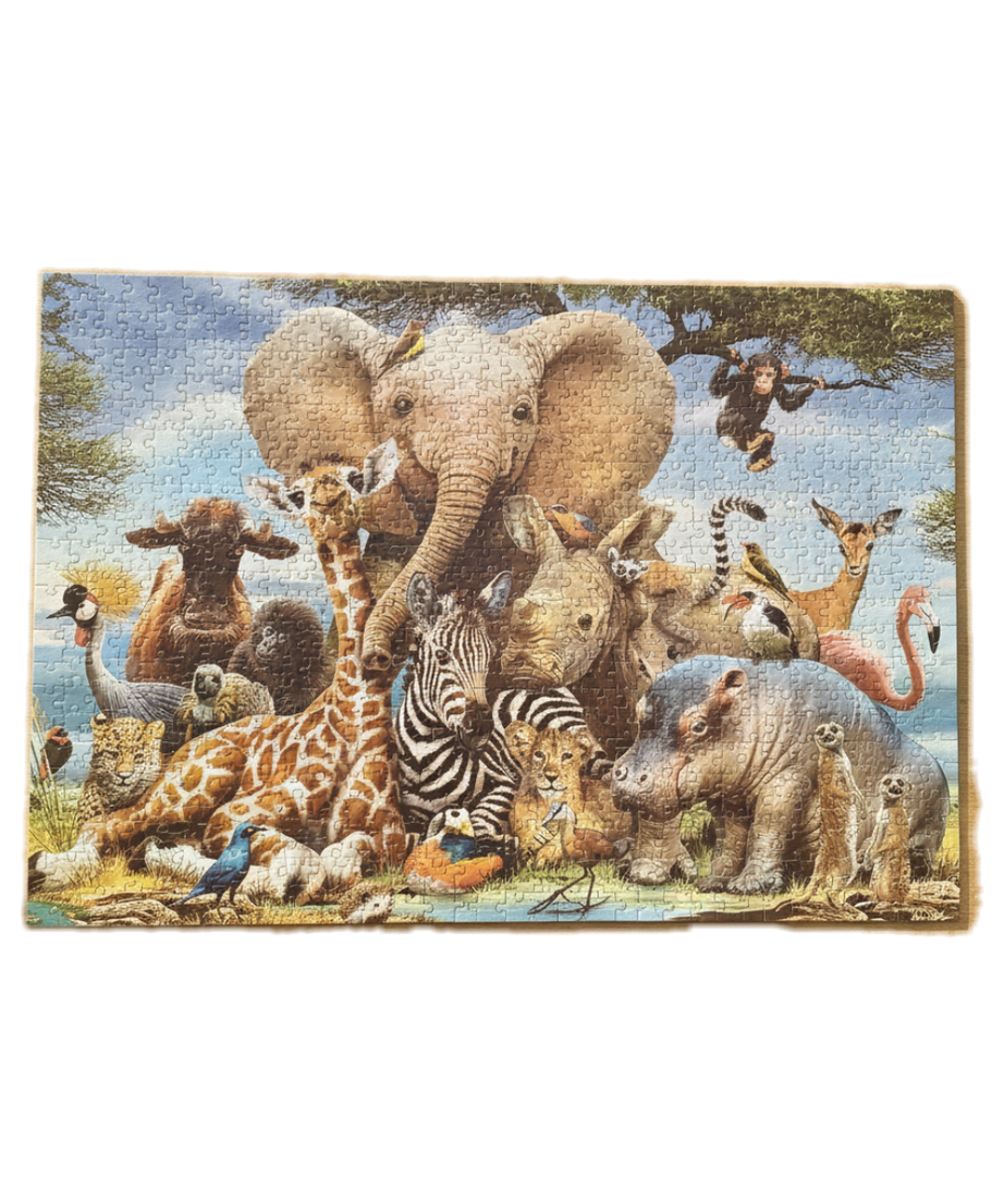 Jigsaw Puzzle 1000 PCS - Safari Wildlife Animals