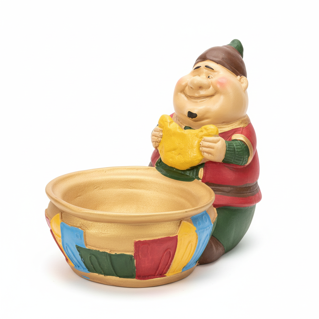 Jovial Chef Gnome Decorative Treat Bowl