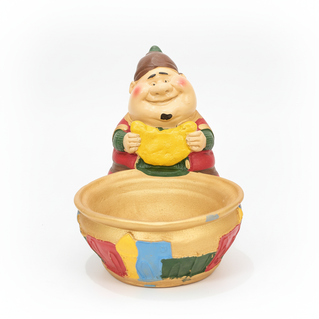 Jovial Chef Gnome Decorative Treat Bowl