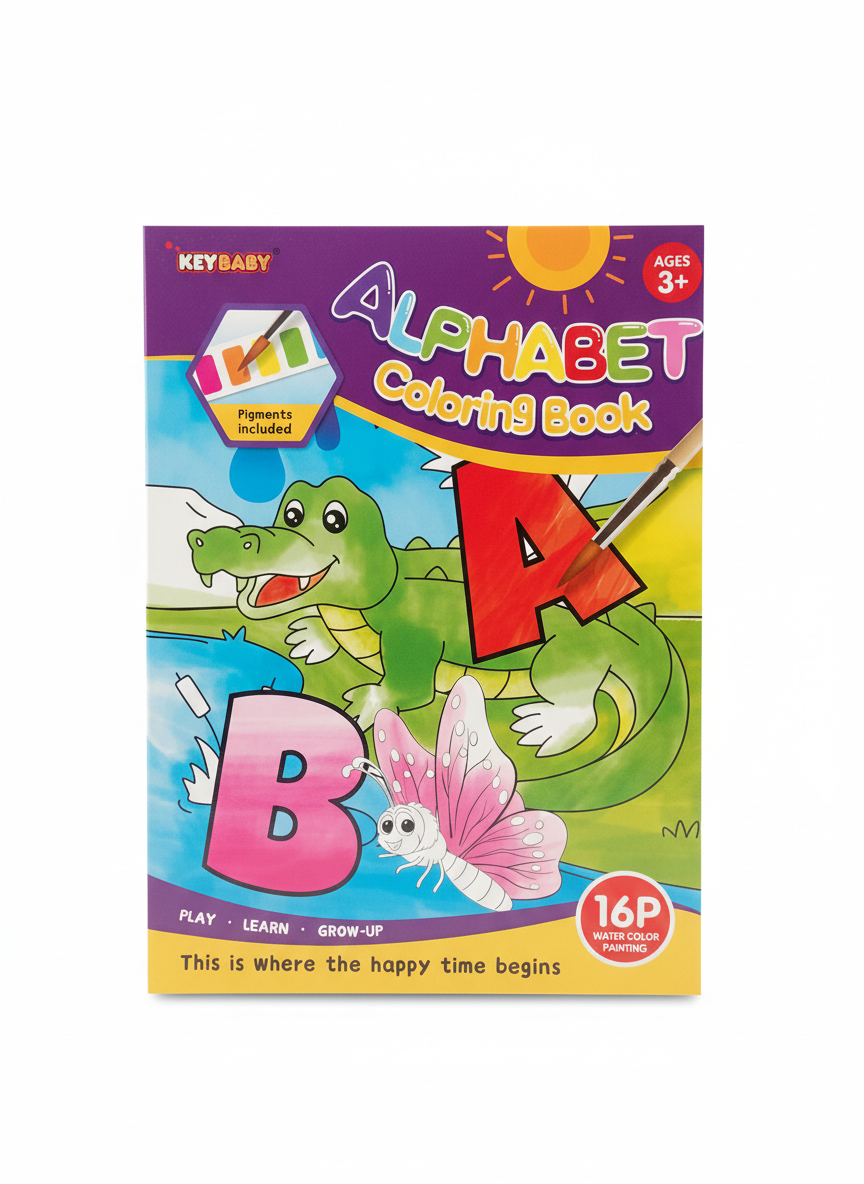 KEY BABY Alphabet Coloring Book