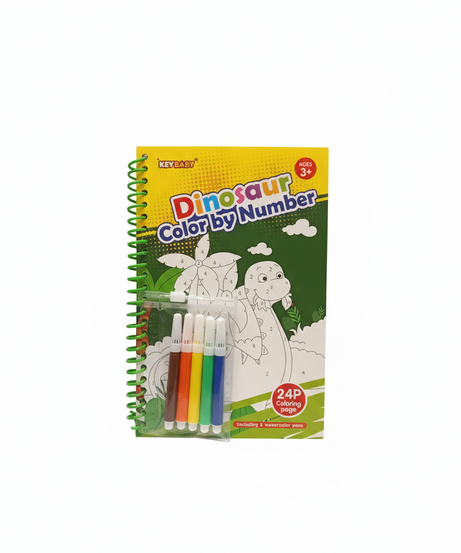 KEY BABY Dinosaur Color by Number