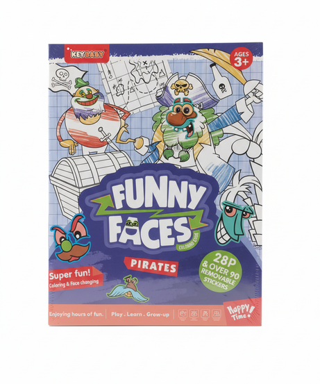 KEYBABY Funny Faces Pirates Coloring Book