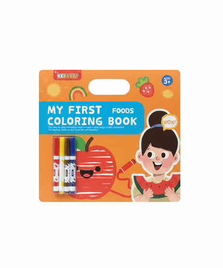 KEYBABY My First Foods Coloring Book