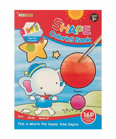 KEYBABY Shape Coloring Book