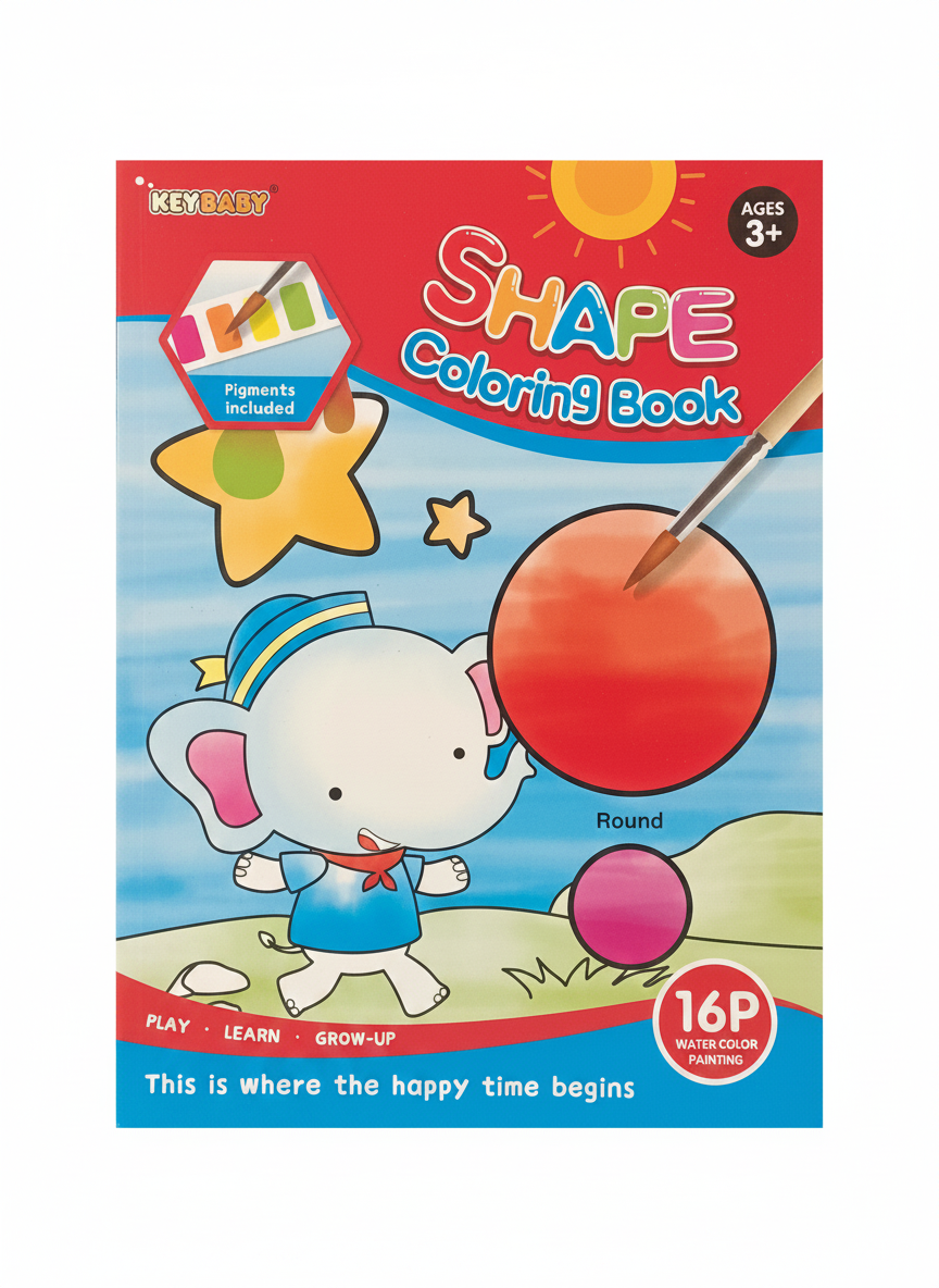 KEYBABY Shape Coloring Book