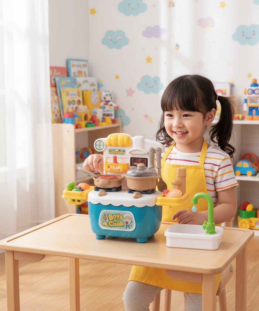 Kaidile Small Kitchen Multi-function Play Set