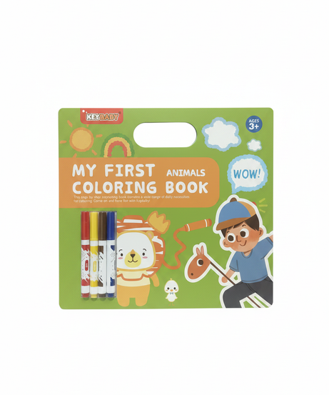 Keybaby My First Animals Coloring Book