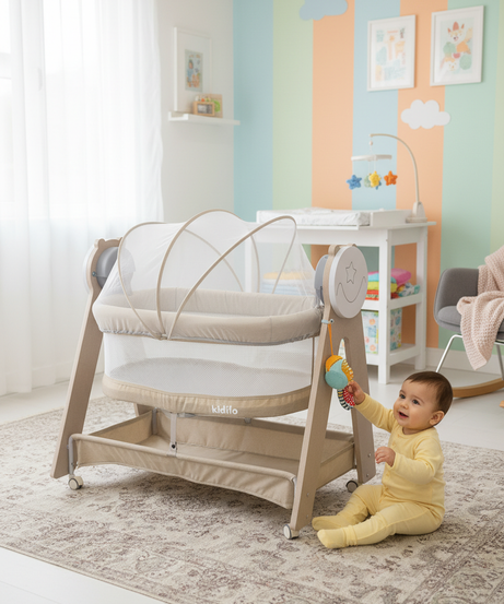 Kidilo Baby Bassinet with Mosquito Net