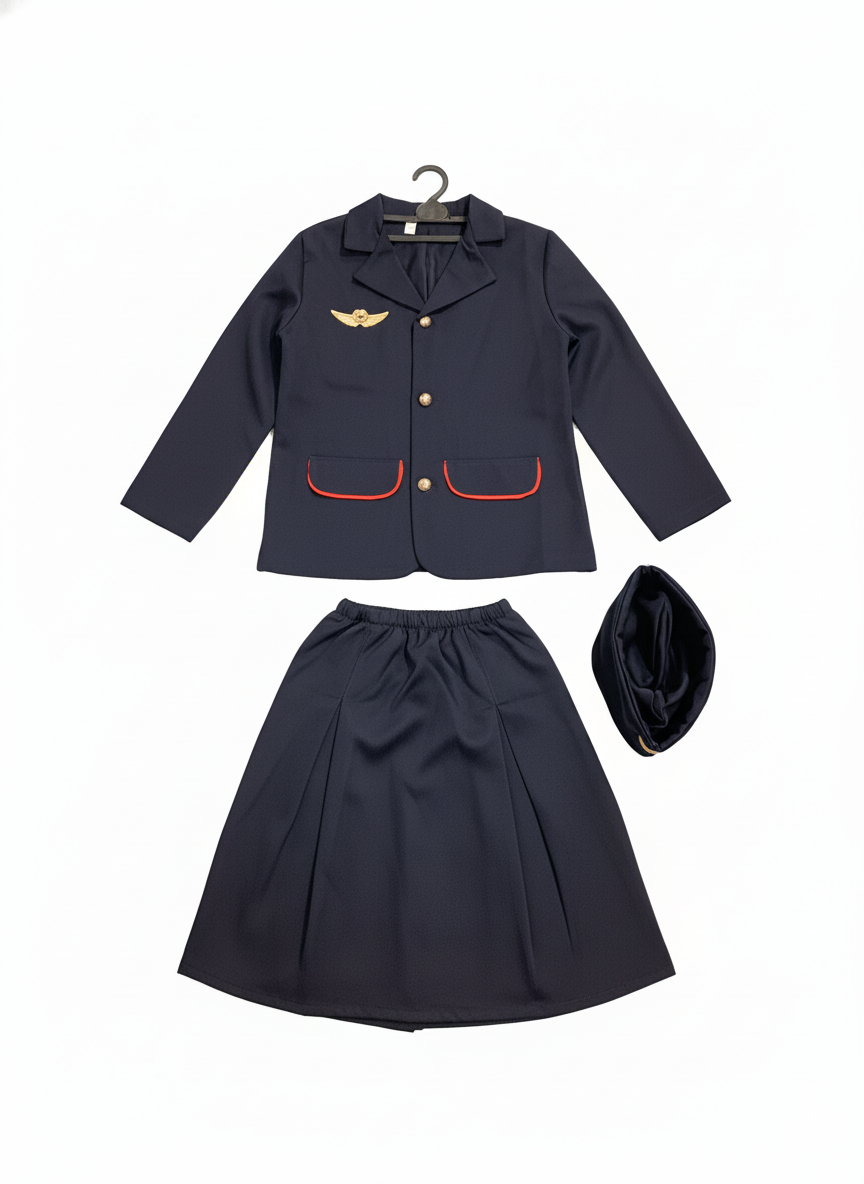 Kids' Airline Professional Dress-Up Girl Costume Set