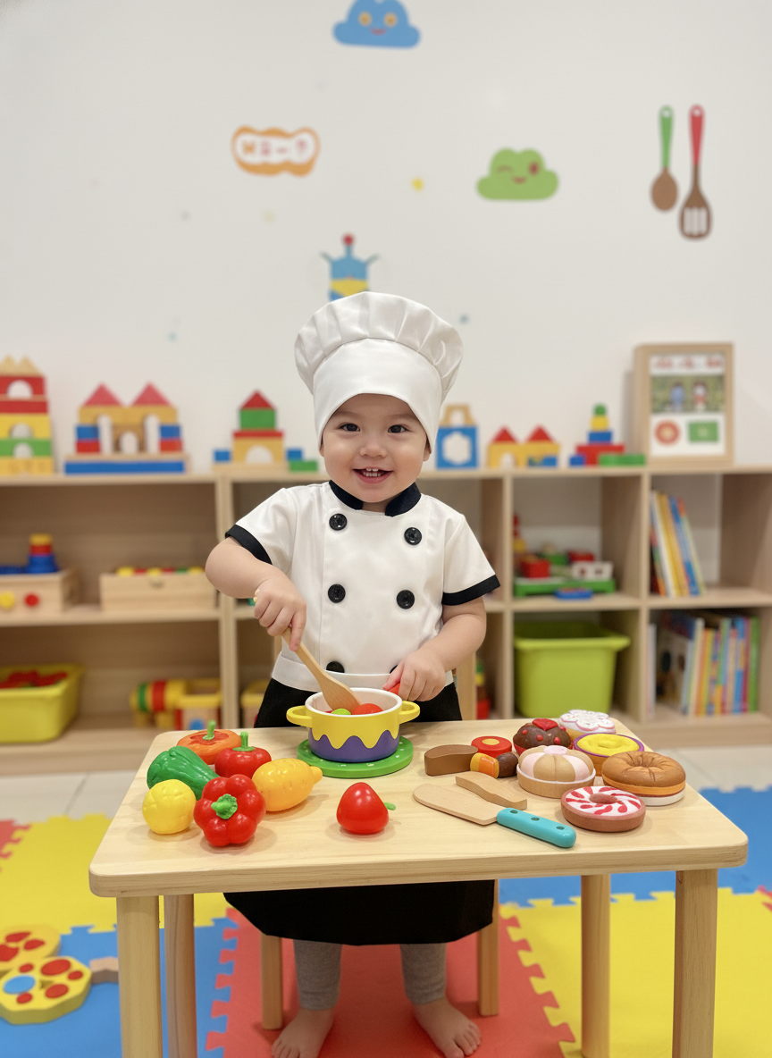 Girl Chef Costume Set