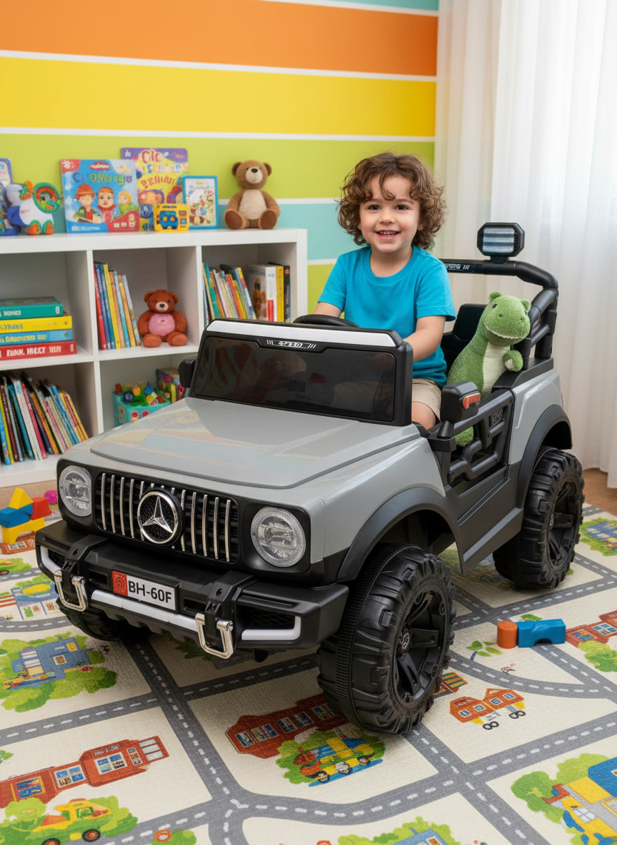 Kids' Electric Mercedes-Benz G-Wagon Style Ride-On Car