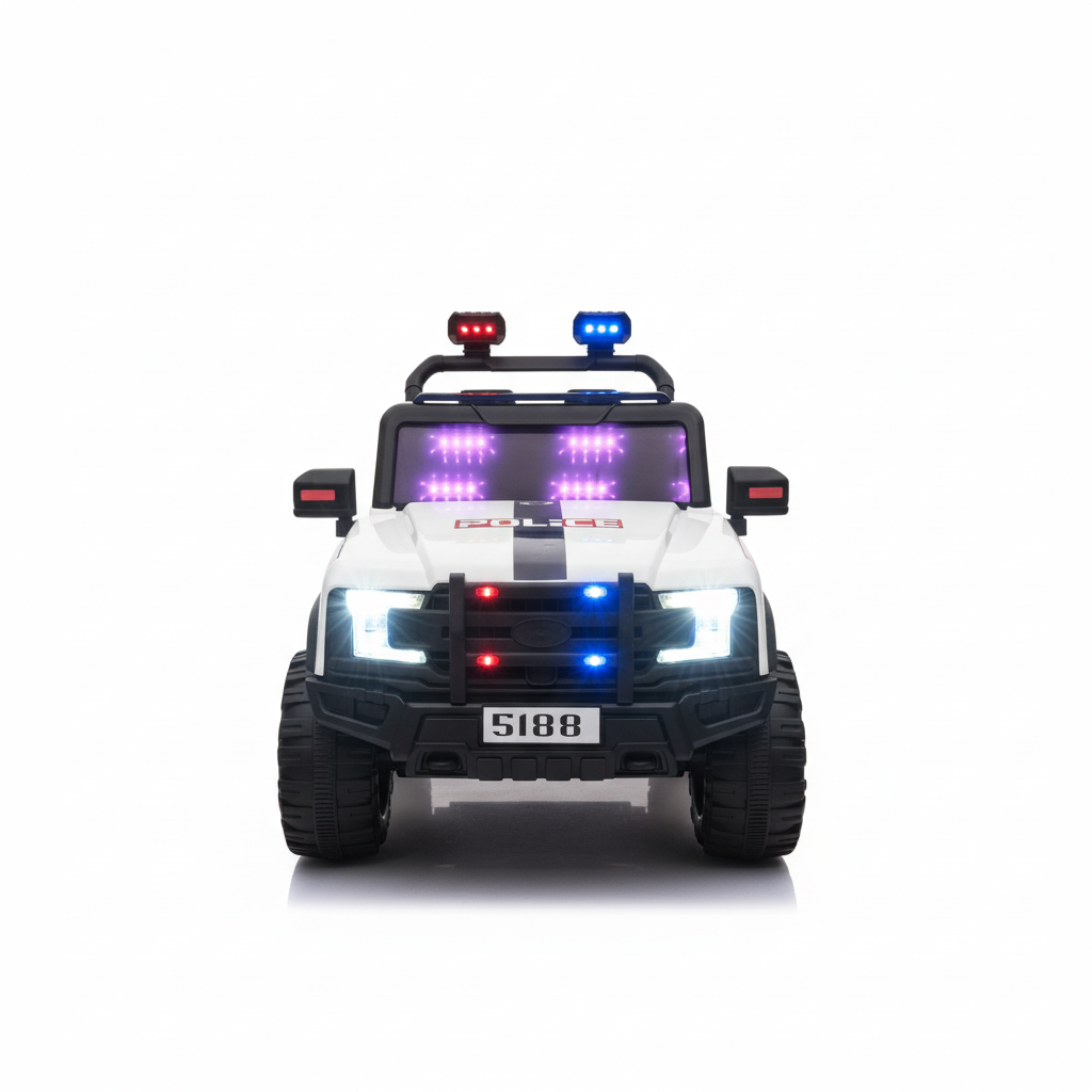 Kids Electric Ride-On Police Truck 5188