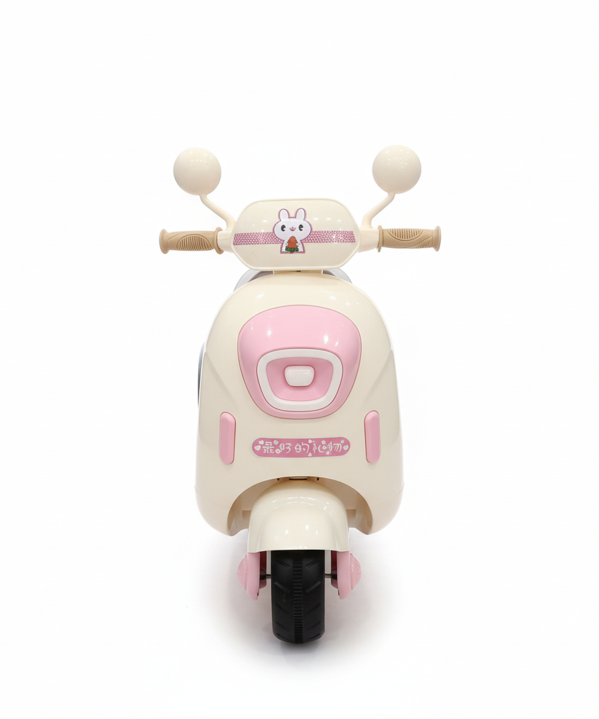 Kids' Pink Bunny Ride-On Scooter