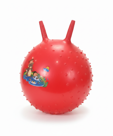 Kids' Red Hopper Ball with Handles ( 45 cm )