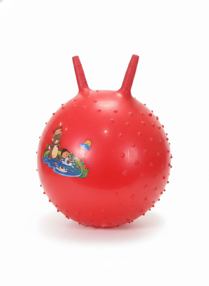 Kids' Red Hopper Ball with Handles ( 45 cm )