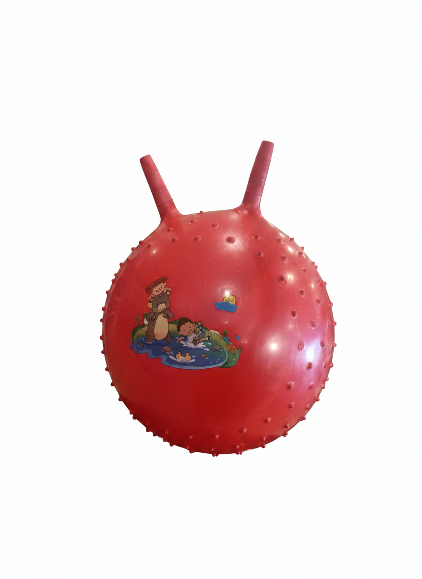 Kids' Red Hopper Ball with Handles ( 45 cm )