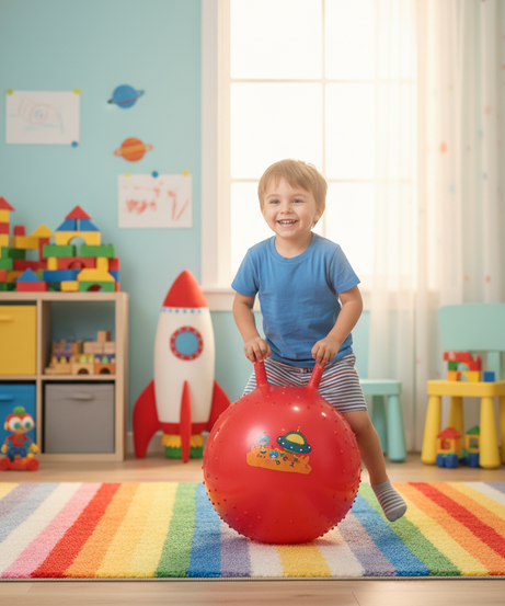 Kids' Textured Space Adventure Hopper Ball ( 45 cm )