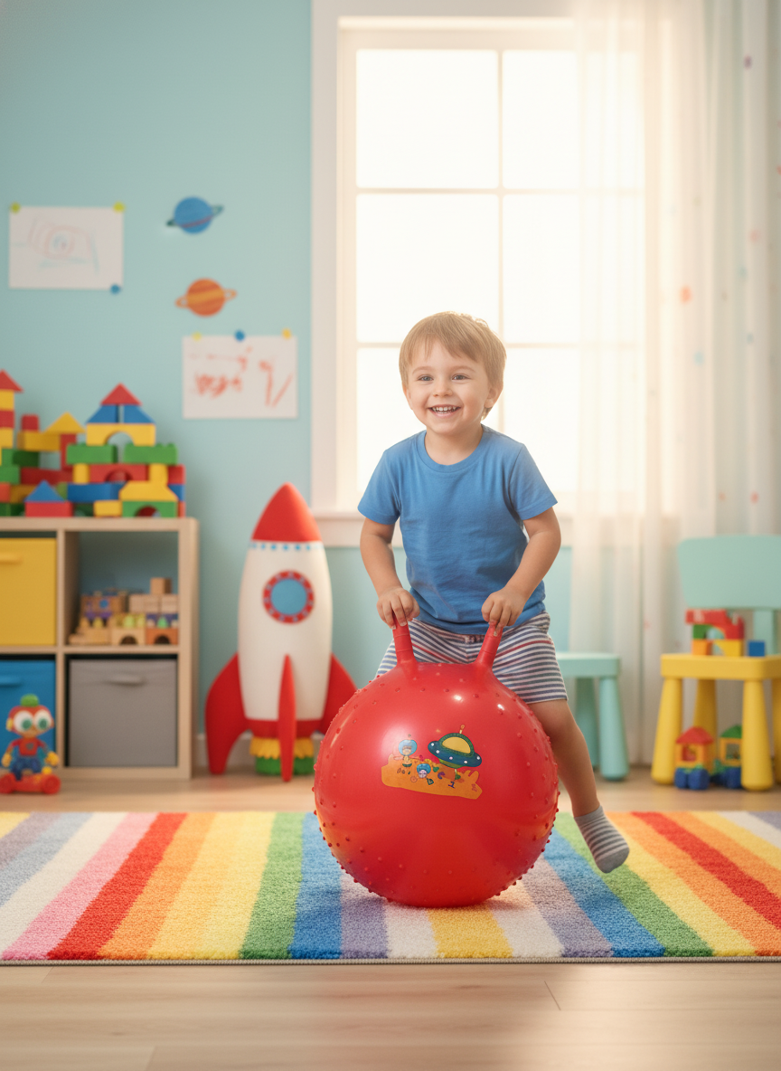 Kids' Textured Space Adventure Hopper Ball ( 45 cm )