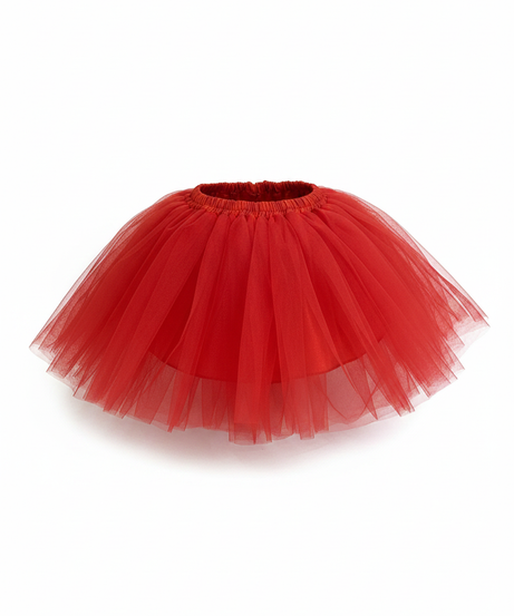 Kids' Classic Red Tulle Tutu Skirt