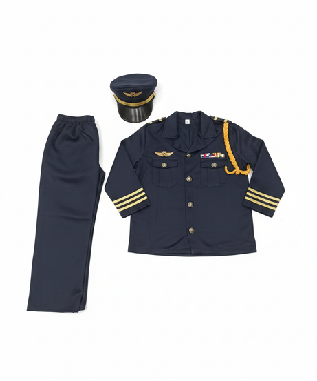 Kids Deluxe Pilot Role Play Costume Set