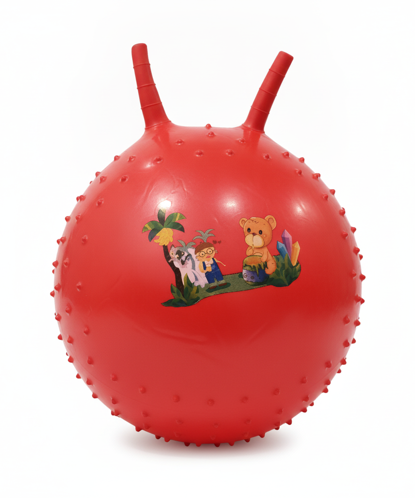 Kids' Red Textured Bouncy Hopper Ball
