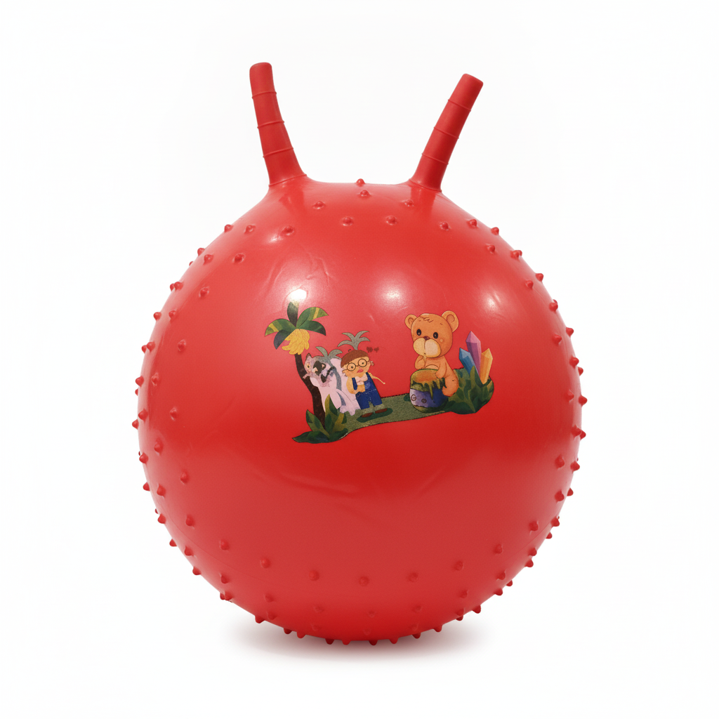 Kids' Red Textured Bouncy Hopper Ball