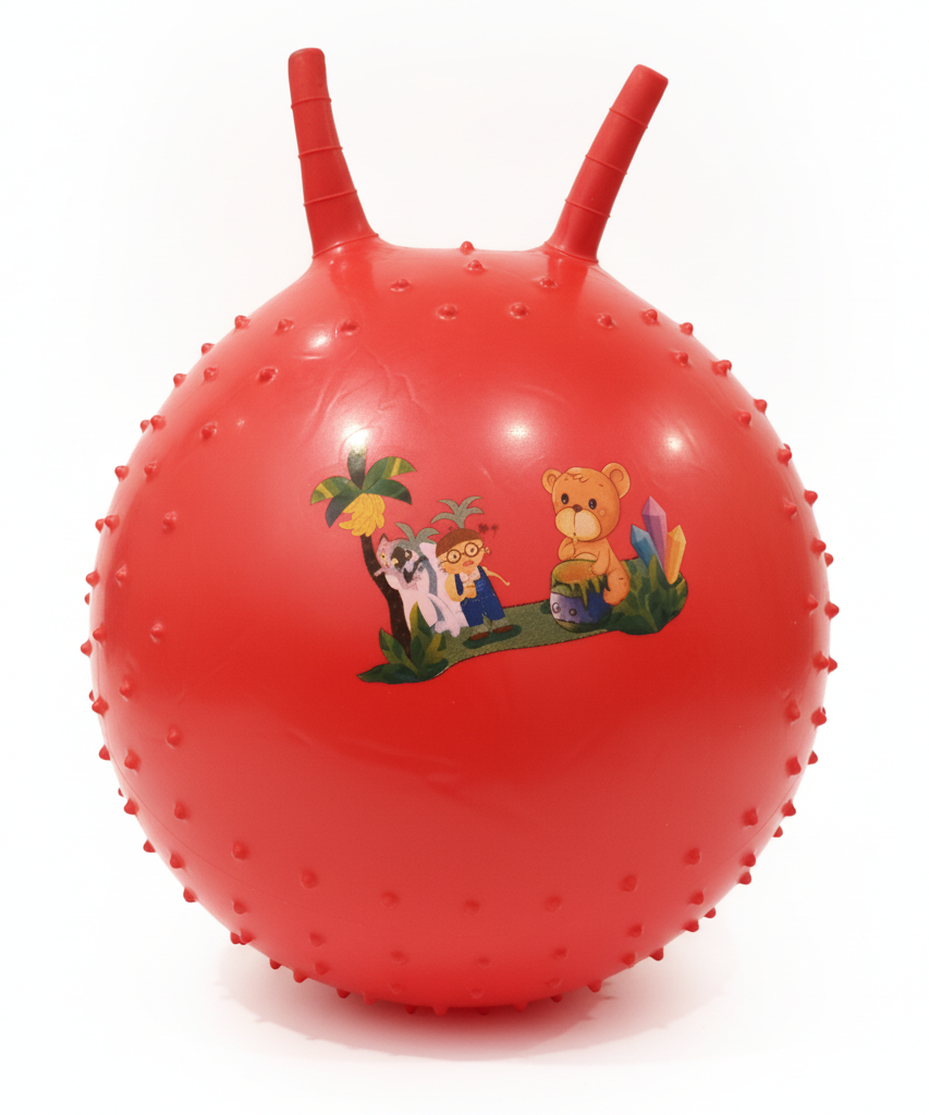 Kids' Red Textured Bouncy Hopper Ball