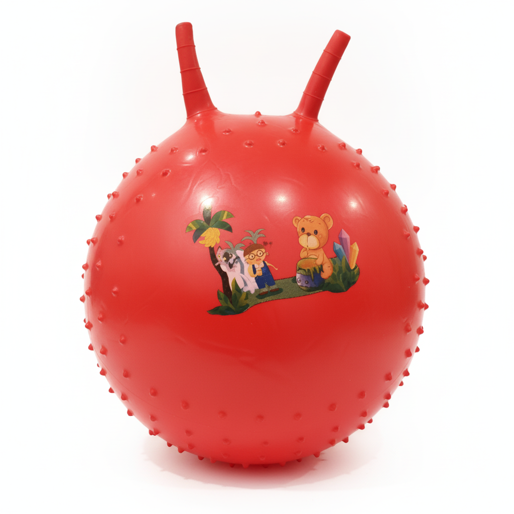 Kids' Red Textured Bouncy Hopper Ball